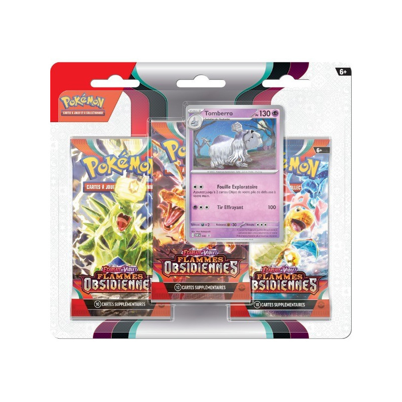 Tripack Flammes Obsidiennes - Tomberro